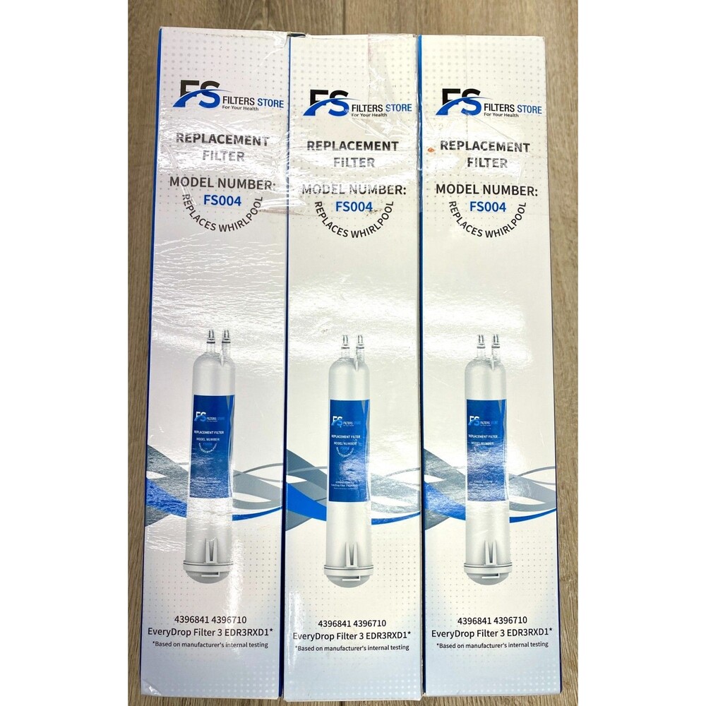 Filters store Replacement filter model # FS004 For Whirlpool Fridge x3